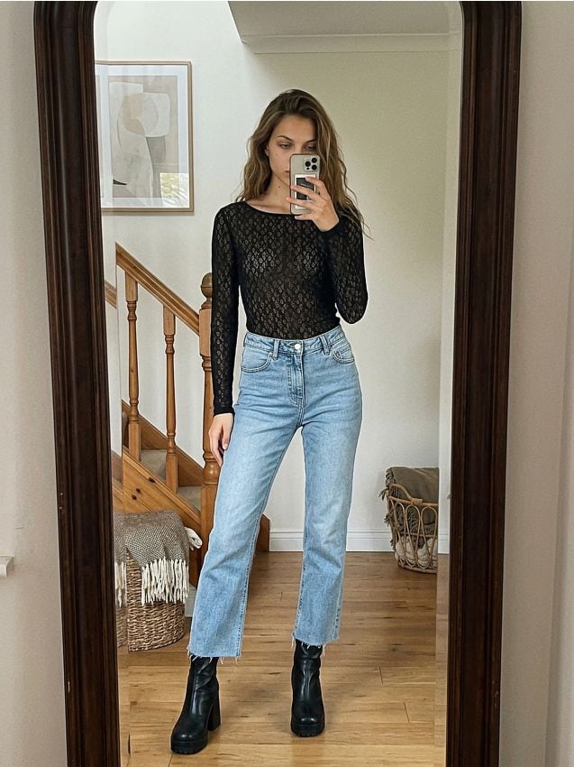 Sinsay - Jeans kick flare - blu