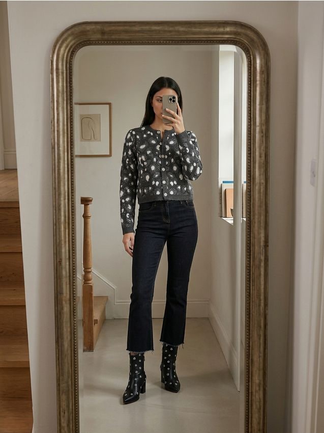 Sinsay - Jeansy kick flare - niebieski