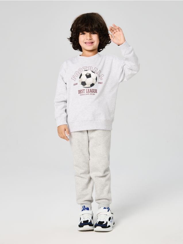 Sinsay - Zateplené jogger nohavice - svetlošedá