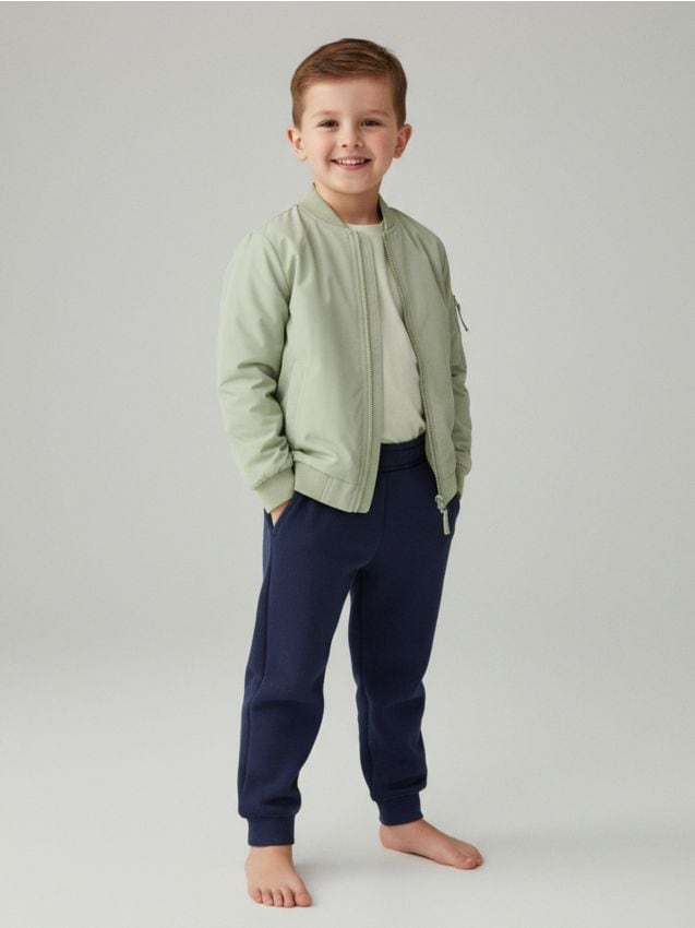 Sinsay - Pantaloni jogger izolați - mid blue