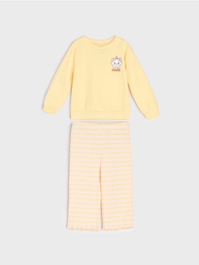 Sinsay - Set bluză și pantaloni sport Marie - galben