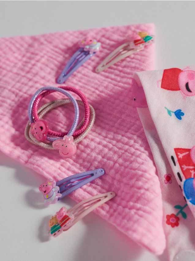 Sinsay - Set de elastice și agrafe pentru păr Peppa Pig, pachet de 8 - multicolor