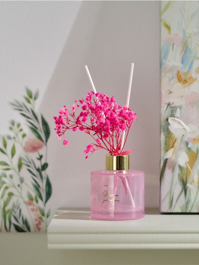 Sinsay - Bețișoare de parfum Peony Garden - roz-pastel