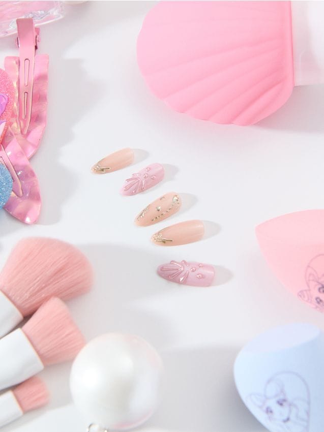 Sinsay - Unghii false în formă de migdale Disney Princess - roz