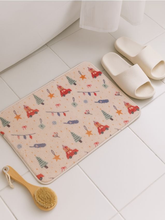Sinsay - Covoraș de baie cu motiv de Crăciun - multicolor