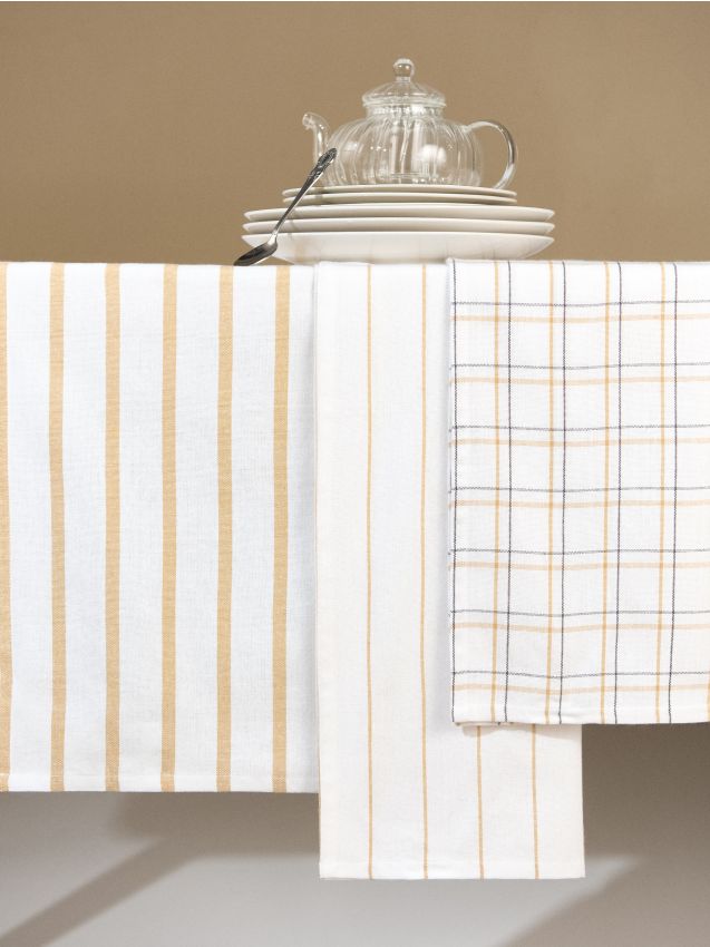 Sinsay - Súprava 3 kuchynských utierok - béžová