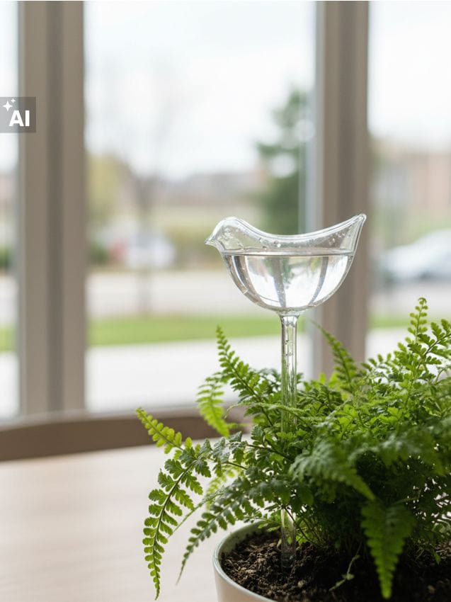 Sinsay - Set de dispozitive de udare pentru flori în formă de păsări 5 pack - clear