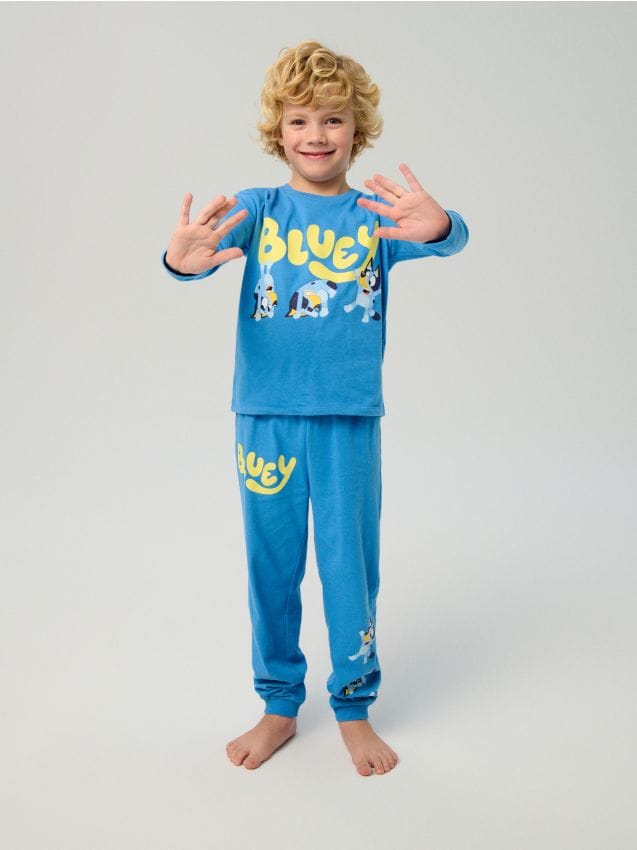 Sinsay - Piżama dwuczęściowa Bluey - niebieski