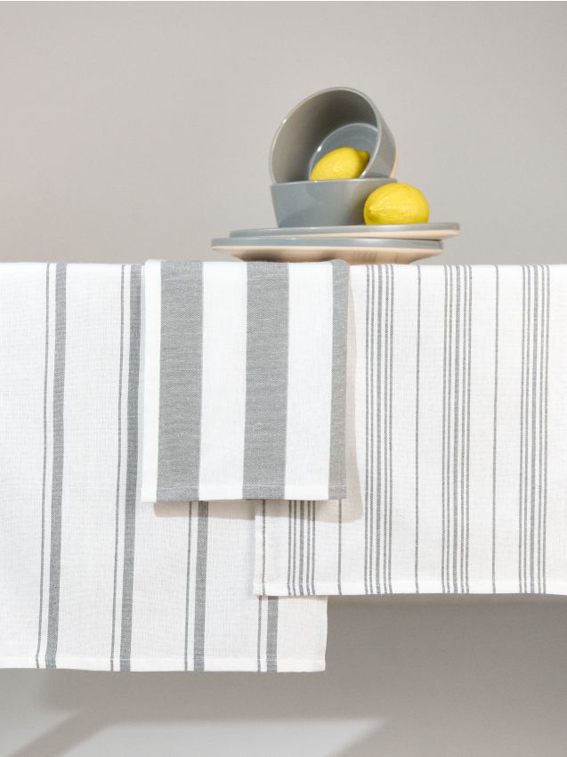 Sinsay - Súprava 3 kuchynských utierok - svetlošedá