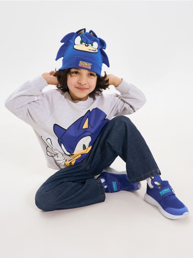 Sinsay - Tenisi cu Velcro și Plasă Sonic the Hedgehog - albastru