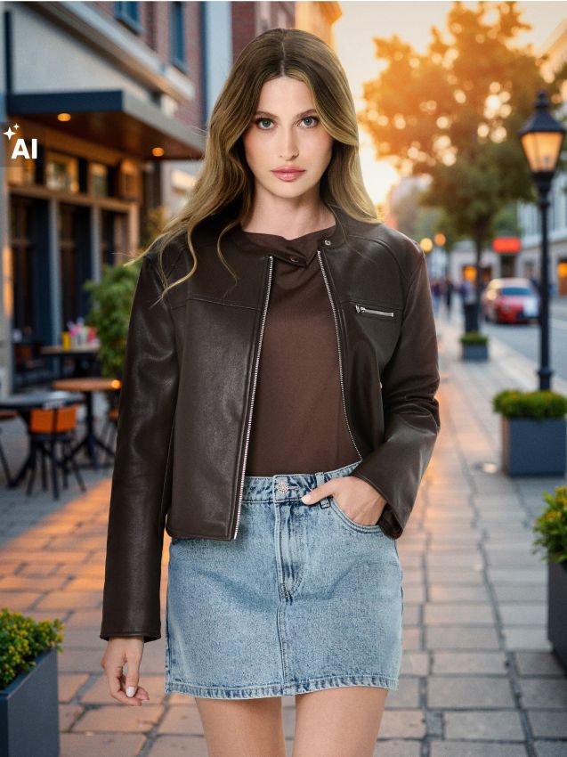 Sinsay - Fustă mini din denim - albastru