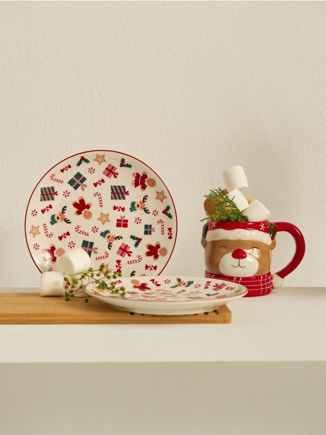 Sinsay - Taniere s vianočným motívom 2 kusy - viacfarebná