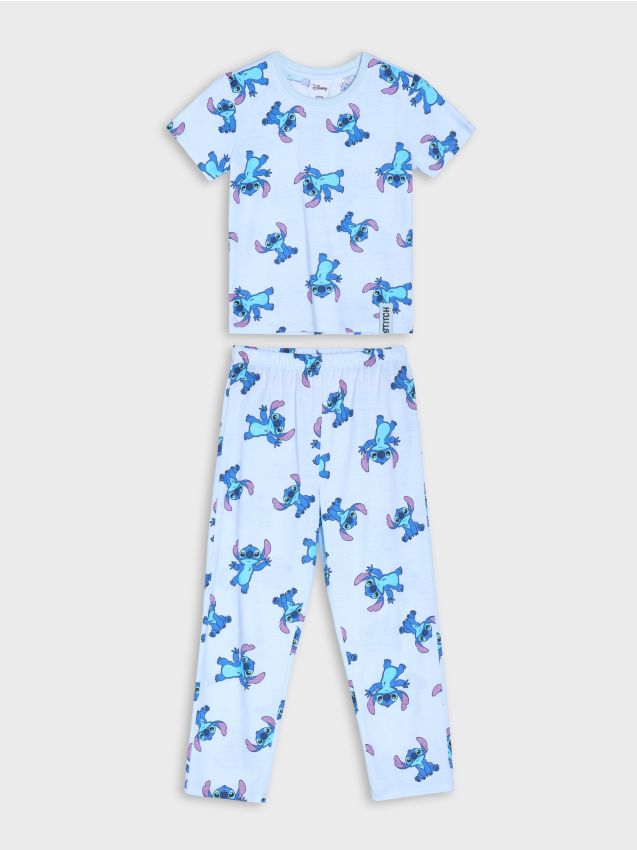 Sinsay - Piżama dwuczęściowa Stitch - zielony