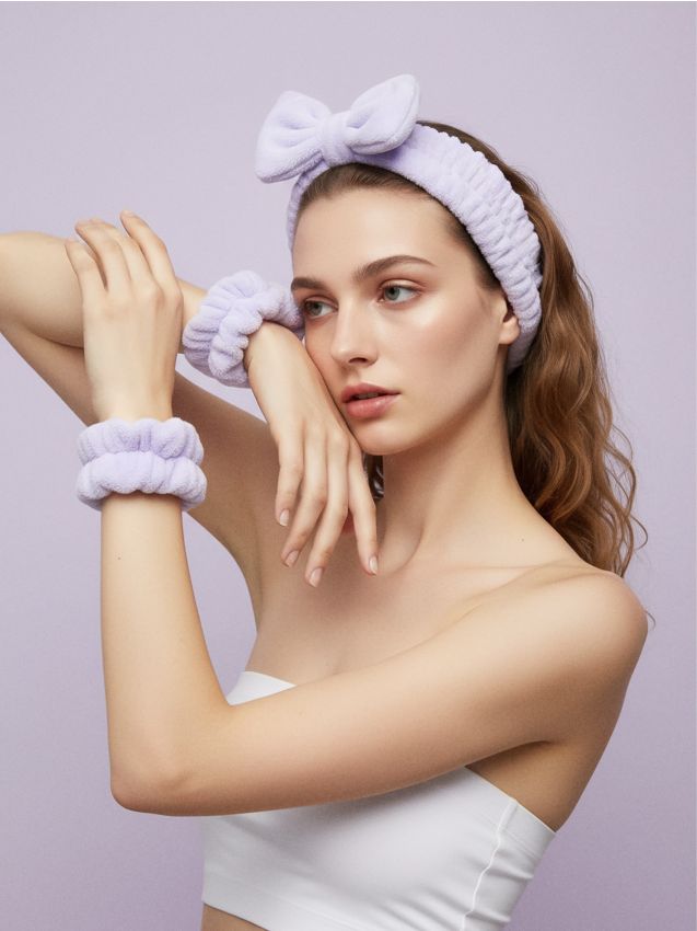 Sinsay - Bentiță și manșete cosmetice - lavand