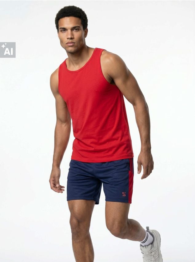 Sinsay - Pantaloni scurți sport SNSY PERFORMANCE - bleumarin