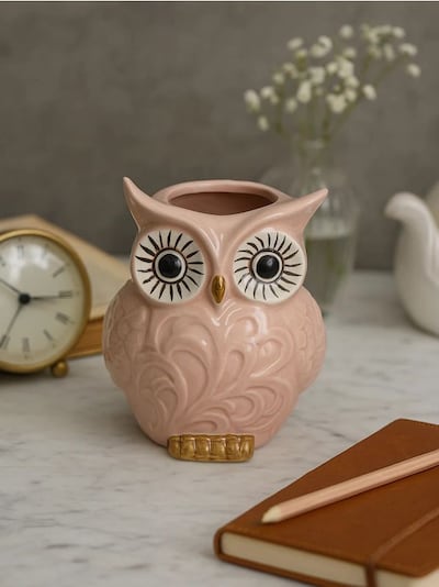 Dekoracja stojąca w kształcie sowy