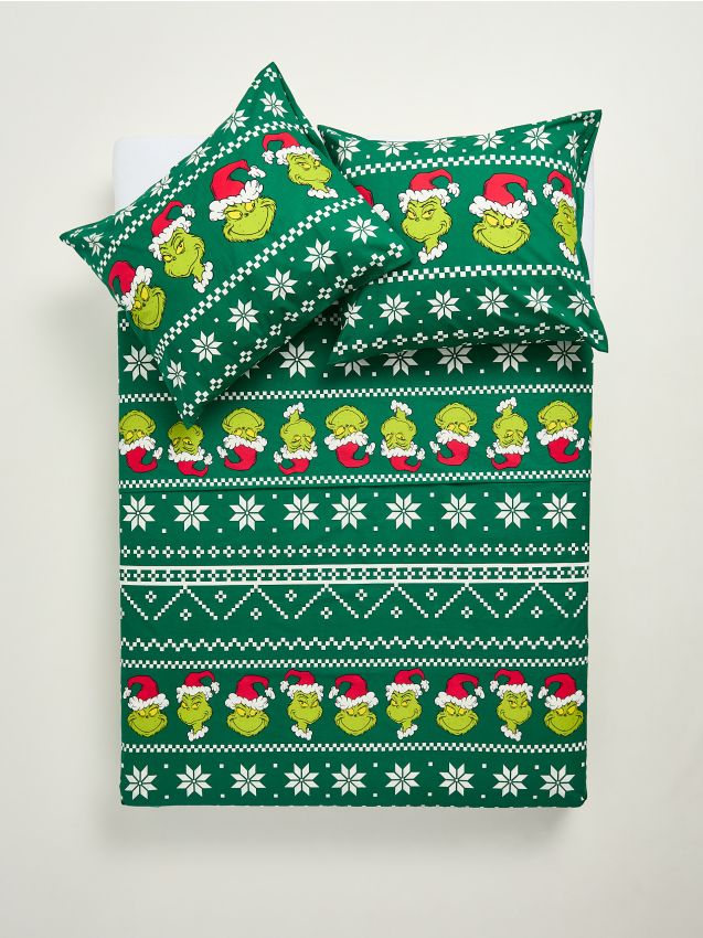 Sinsay - Souprava povlečení Grinch - zelená
