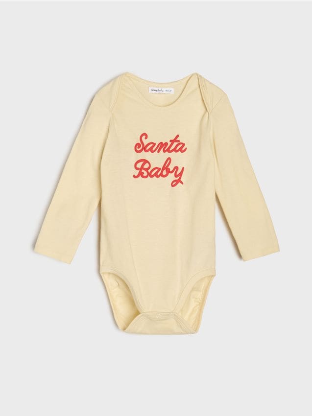 Sinsay - Body s vianočným motívom - krémová