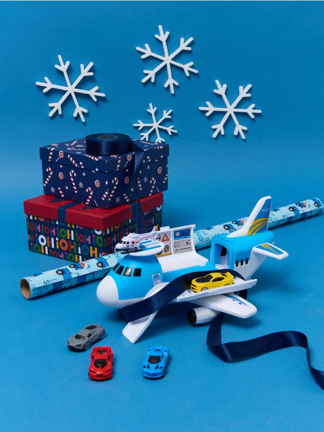 Sinsay - Hračka – Skladacie lietadlo s autíčkami - viacfarebná