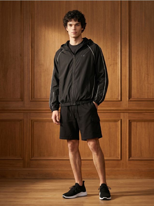 Sinsay - Pantaloni scurți Comfort - negru