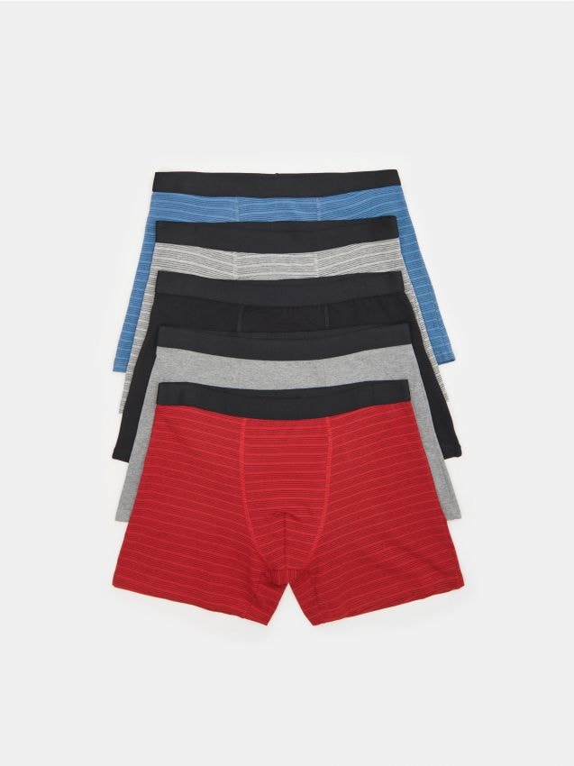 Hanes Explorer Men's Boxer Brief Underwear, Red/Blue, 2-Pack