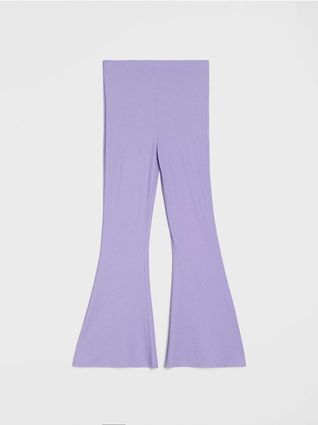 Sinsay - Spodnie dzwony - fioletowy