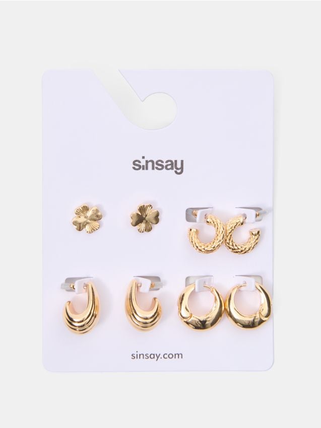 Orecchini in oro 4 pack - oro