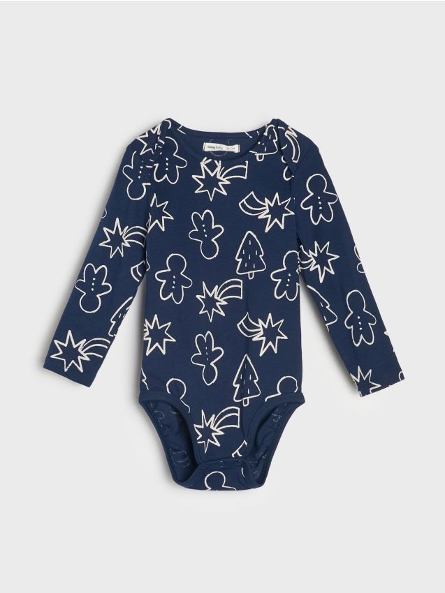 Sinsay - Bavlnené body - tmavomodrá