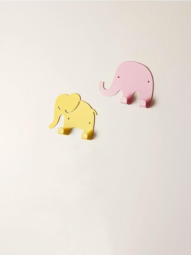 Sinsay - Nástenné vešiaky 2 balenia - žltá