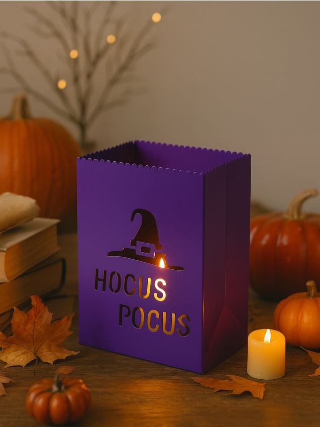 Sinsay - Decorațiune LED de Halloween de sine stătătoare cu motiv de pălărie de vrăjitoare - violet