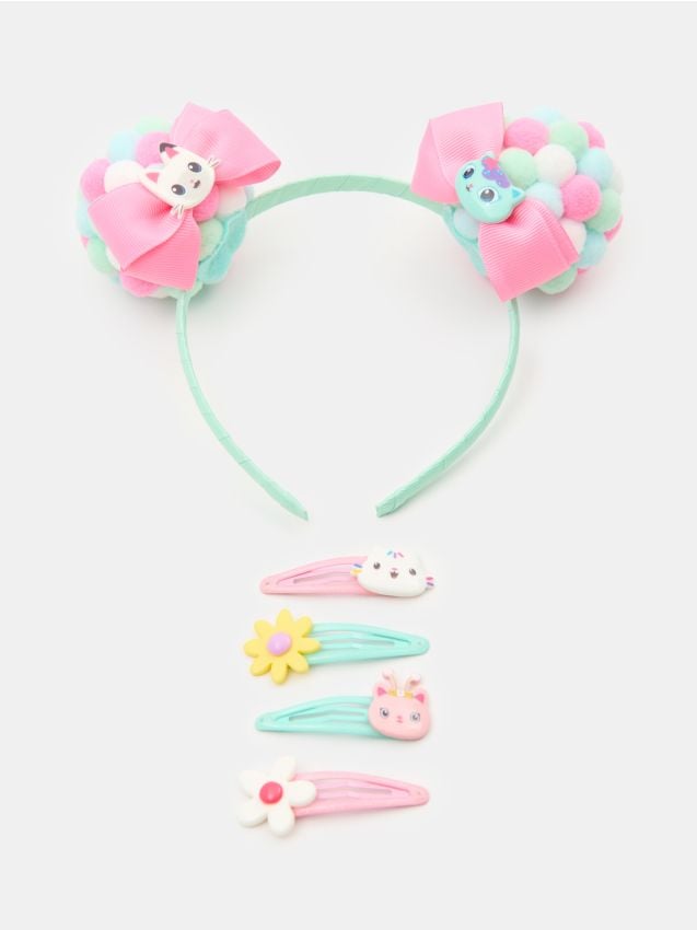 Sinsay - Set: Bentiță și agrafe de păr Gabbys Dollhouse - multicolor