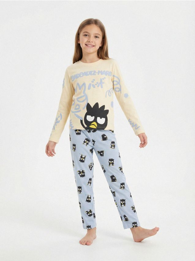 Sinsay - Piżama dwuczęściowa Hello Kitty - kremowy