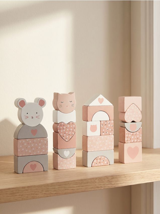 Sinsay - Set construcție din lemn 24 pack - multicolor