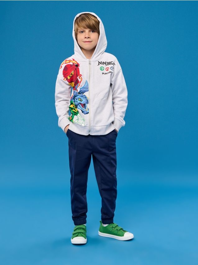 Sinsay - Bluză sport Ninjago - gri deschis