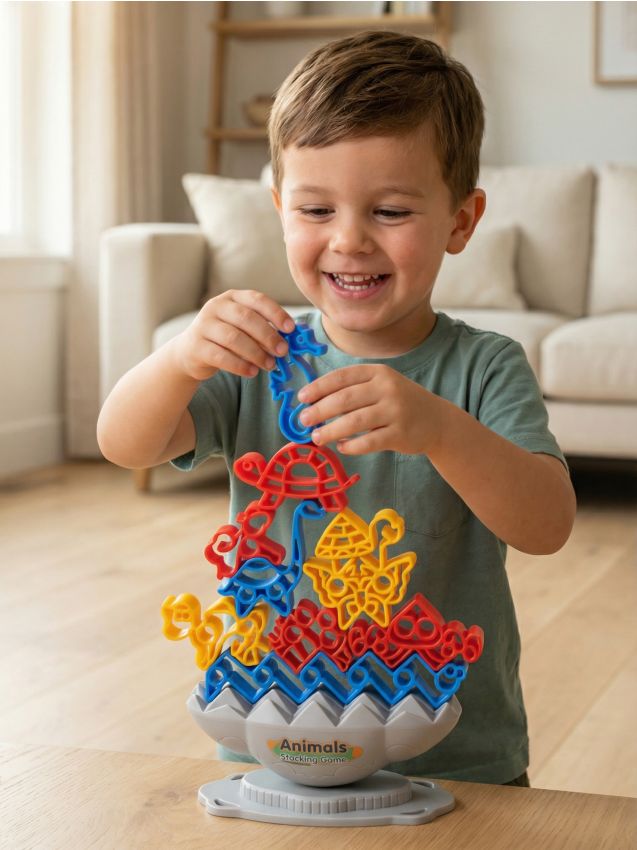 Sinsay - Jucărie – Joc de îndemânare cu stivuirea animalelor - multicolor