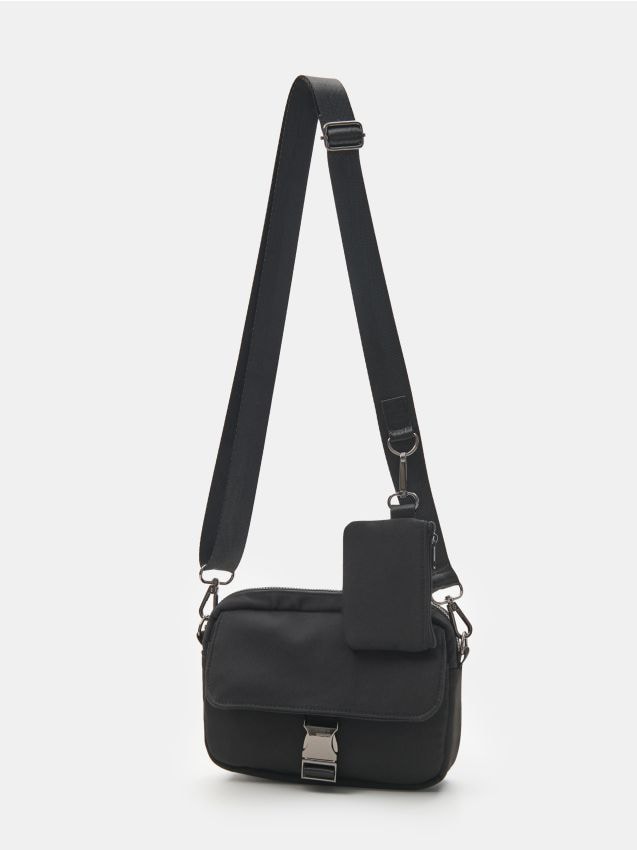 Sinsay - Geantă crossbody cu husă suplimentară - negru