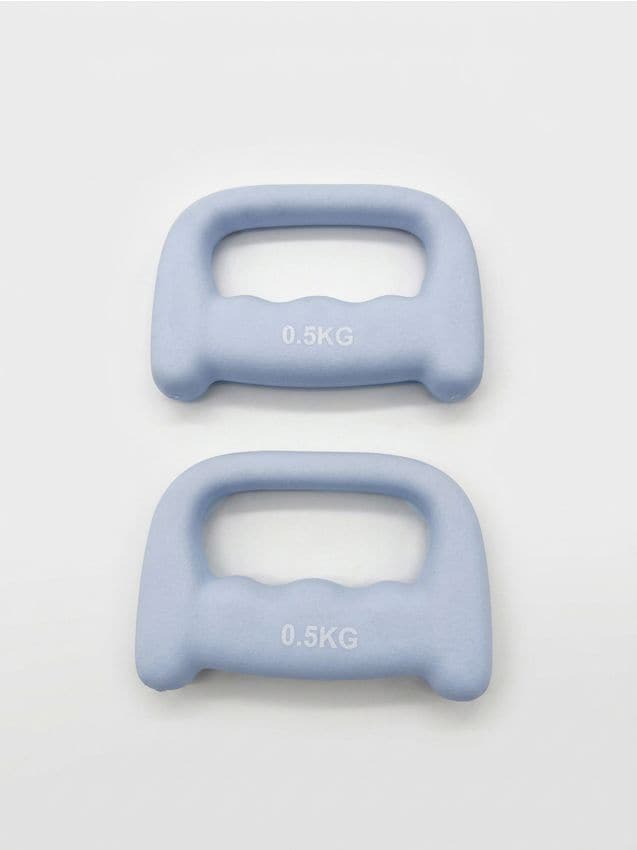 Sinsay - Greutate pentru exerciții în formă de box 0,5 kg 2 pack - turcoaz-pal