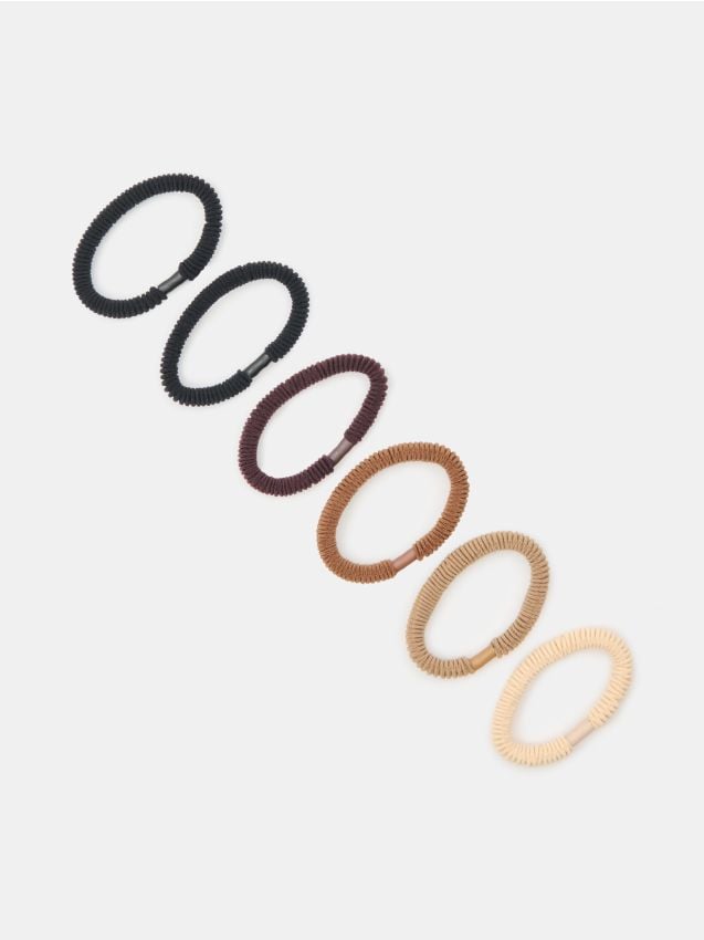 Sinsay - Set de 6 de elastice de păr - multicolor