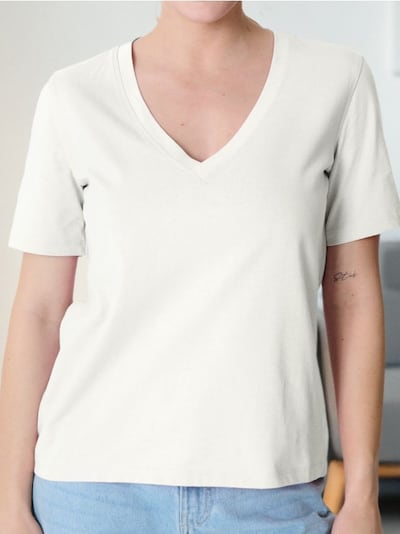 T-Shirt mit bestickten Blumen