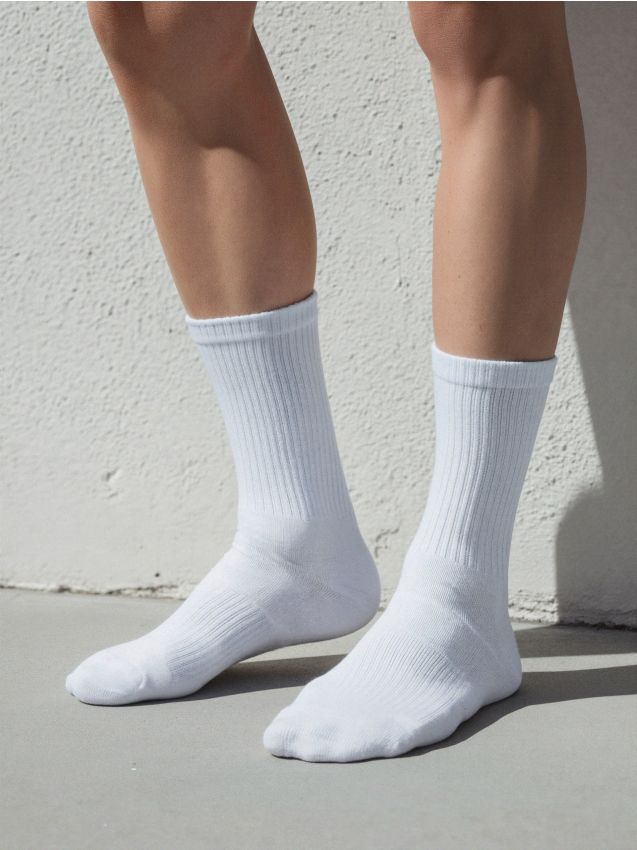 Sinsay - Súprava 4 párov ponožiek - biela