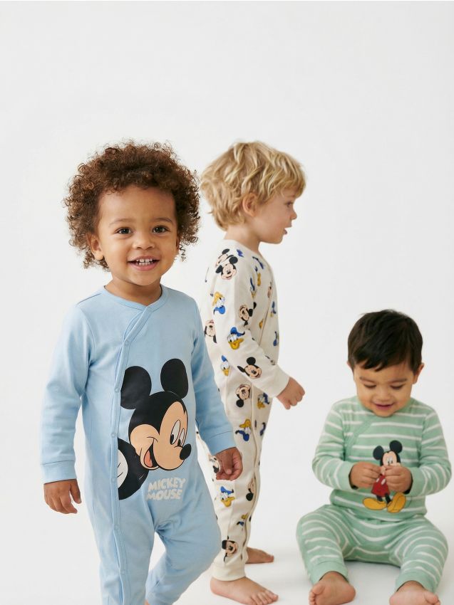 Sinsay - Set de 3 salopete Mickey Mouse - crem
