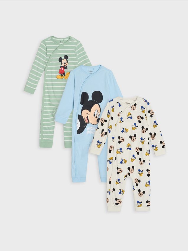 Sinsay - Set de 3 salopete Mickey Mouse - crem