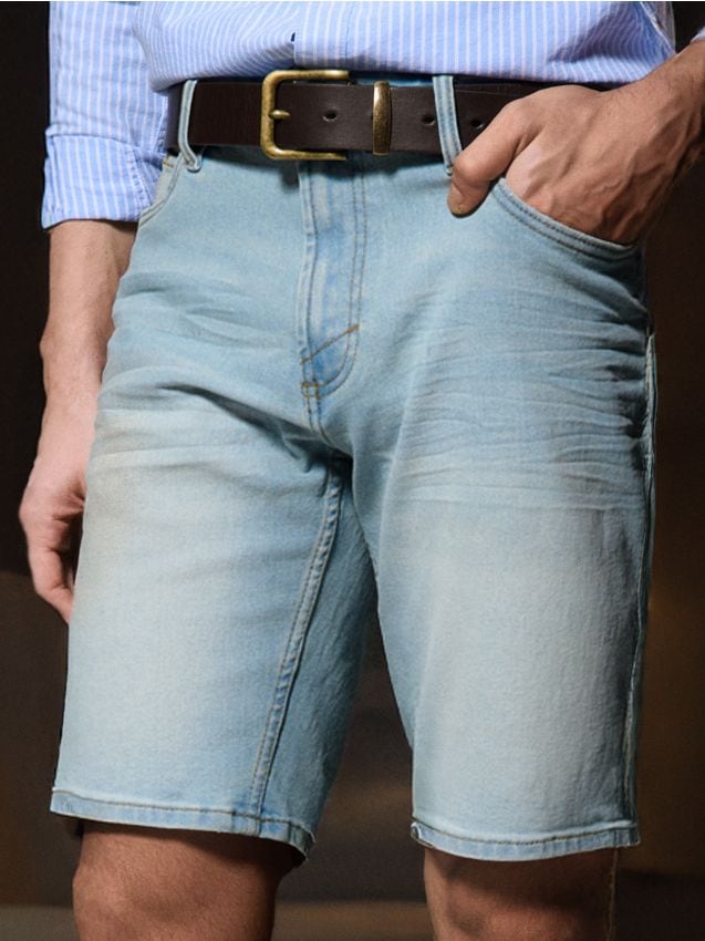 Uske jeans šorc - SINSAY