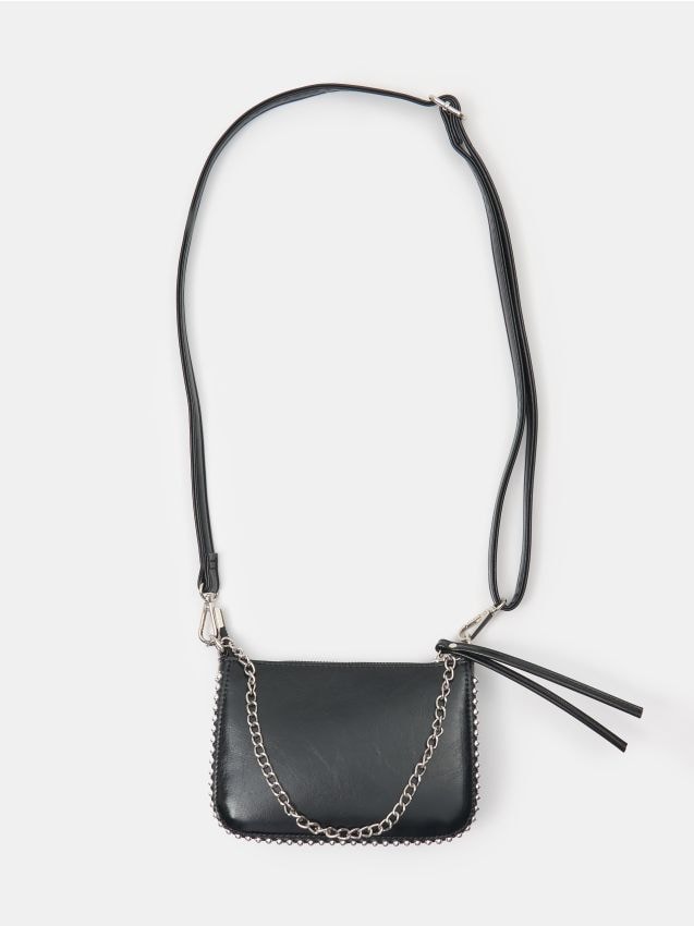 Sinsay - Crossbody kabelka z umelej kože - čierna