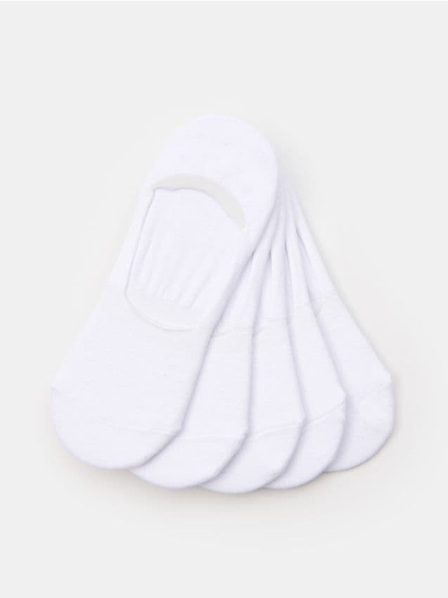 Sinsay - Skarpetki stopki 5 pack - biały