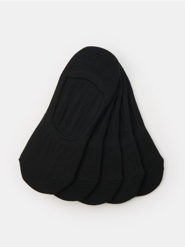 Sinsay - Skarpetki stopki 5 pack - czarny