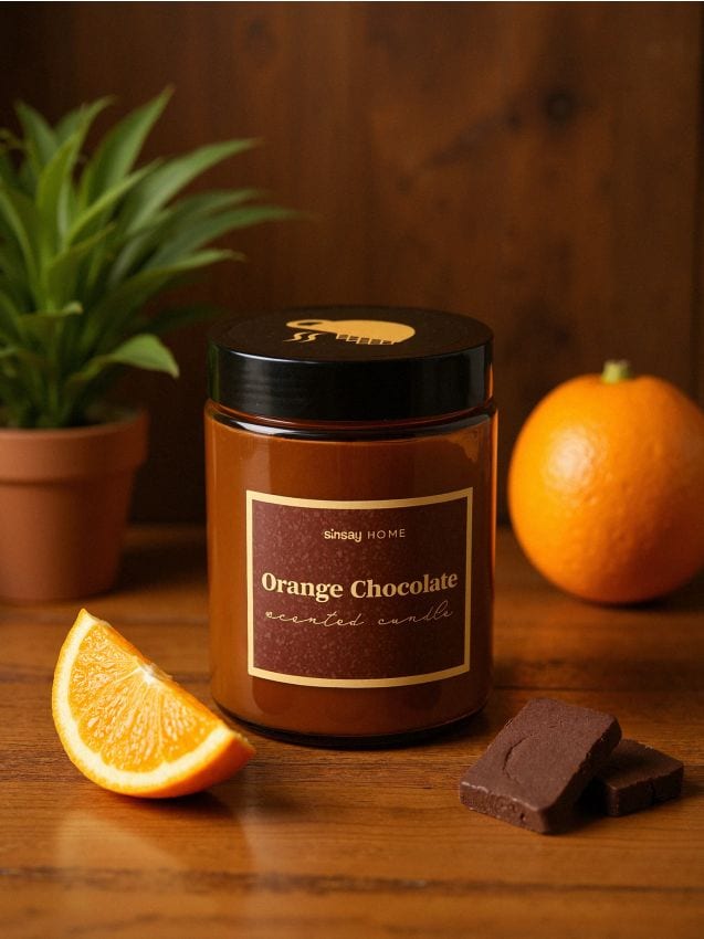 Sinsay - Lumânare Orange Chocolate - maro