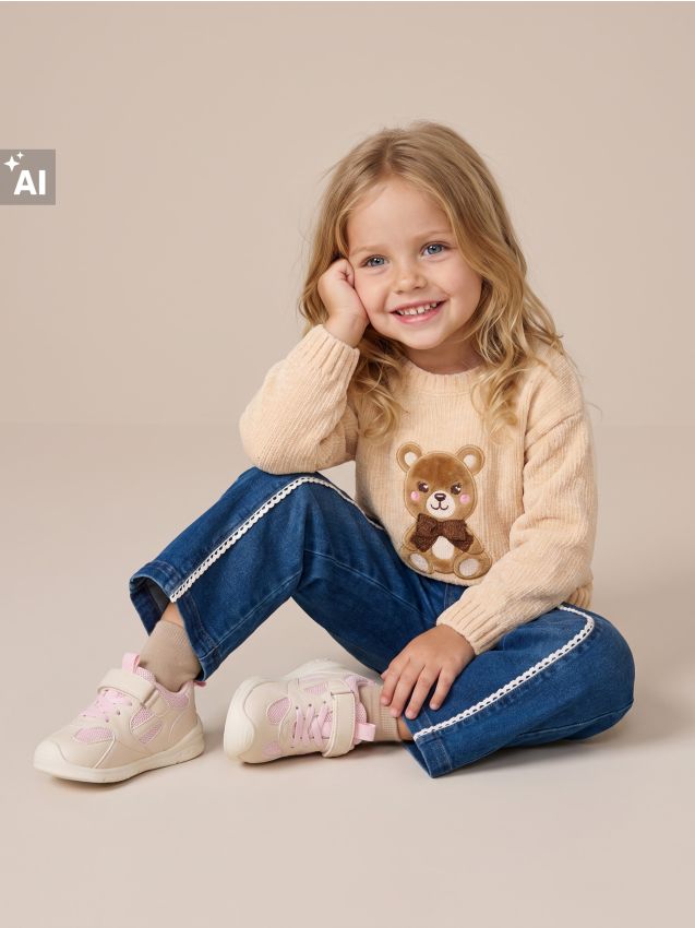 Sinsay - Pantaloni din denim de bumbac cu benzi laterale din dantelă - albastru