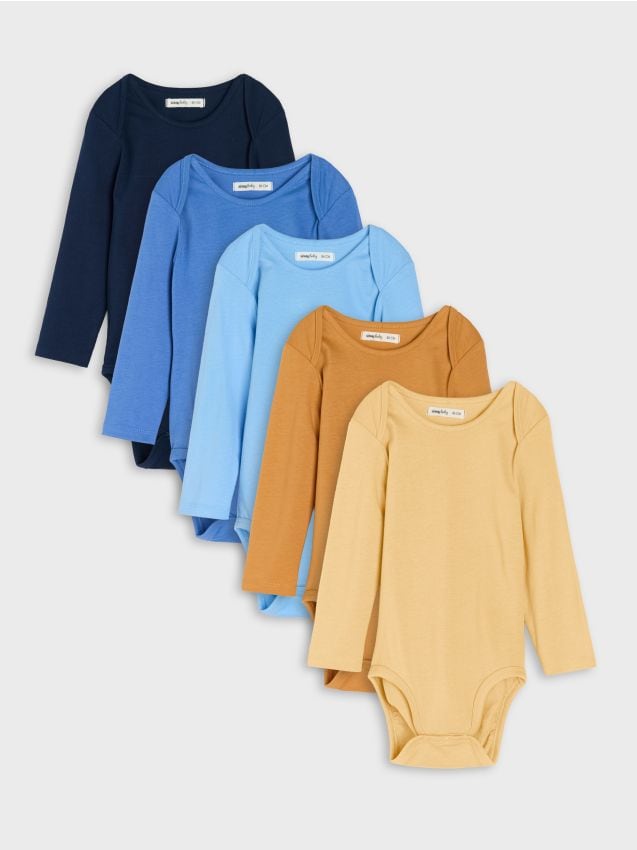 Sinsay - Body din bumbac 5-pack - bej