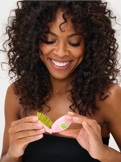 Perie de păr cu oglindă Grinch